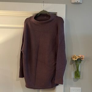 Women’s Oversized Purple Knit Sweater, M